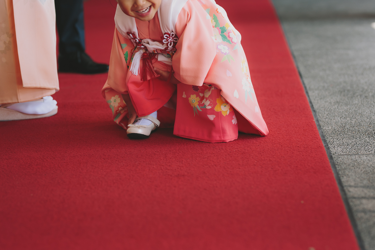 七五三　撮影　3歳　女の子　日枝神社