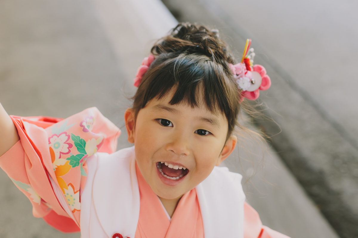 七五三　撮影　3歳　女の子　日枝神社